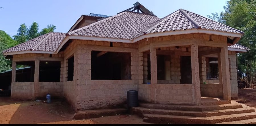 The priest's house under construction